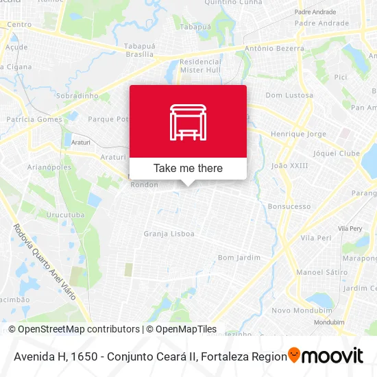 Avenida H, 1650 - Conjunto Ceará II map