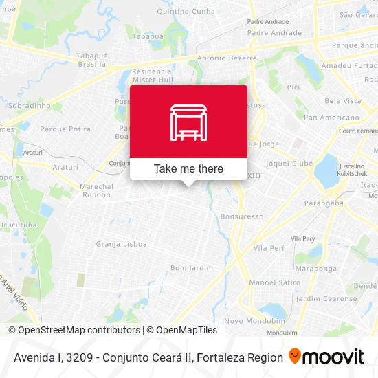 Avenida I, 3209 - Conjunto Ceará II map