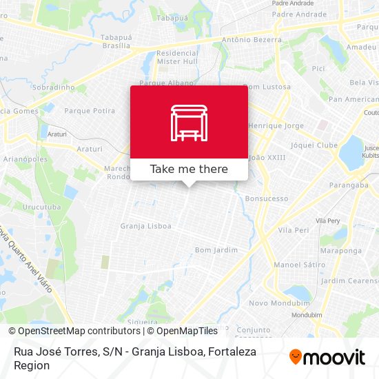 Rua José Torres, S / N - Granja Lisboa map