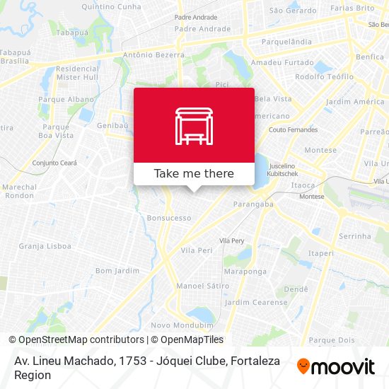 Av. Lineu Machado, 1753 - Jóquei Clube map