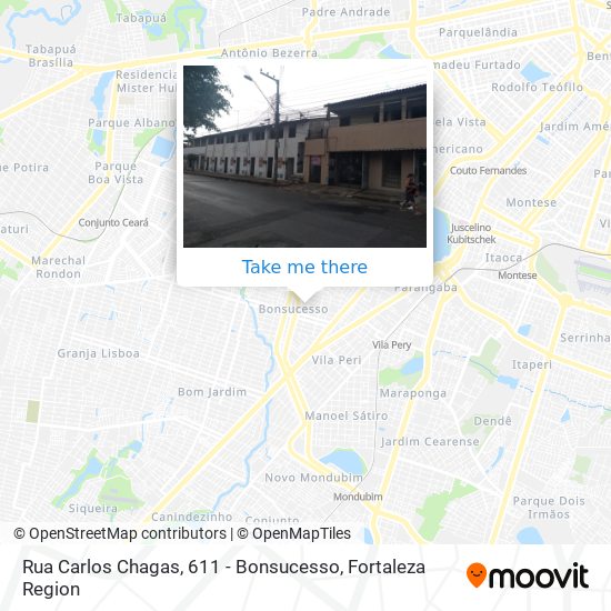 How to get to Rua Carlos Chagas, 611 - Bonsucesso by Bus or Metro?