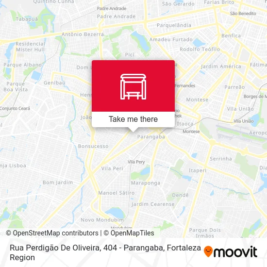 Rua Perdigão De Oliveira, 404 - Parangaba map