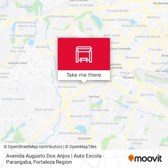 Avenida Augusto Dos Anjos | Auto Escola - Parangaba map