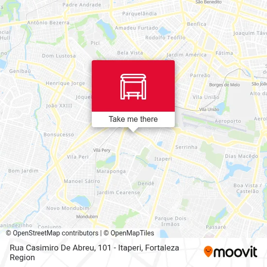 Rua Casimiro De Abreu, 101 - Itaperi map