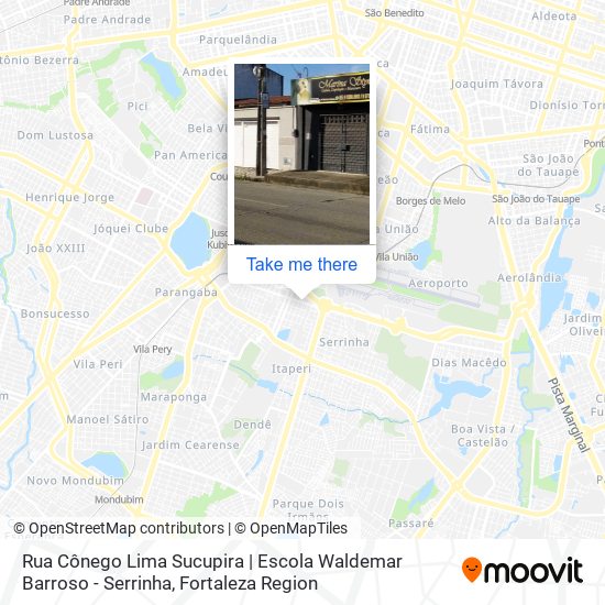 Rua Cônego Lima Sucupira | Escola Waldemar Barroso - Serrinha map