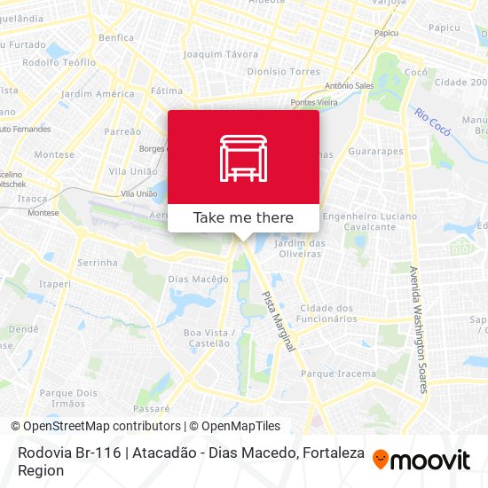 Mapa Rodovia Br-116 | Atacadão - Dias Macedo