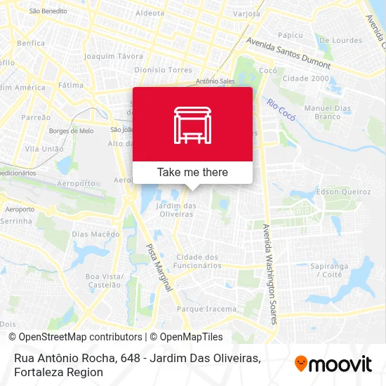 Rua Antônio Rocha, 648 - Jardim Das Oliveiras map