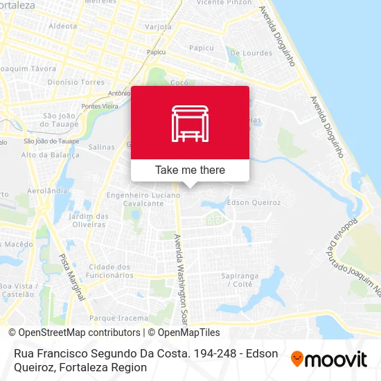 Rua Francisco Segundo Da Costa. 194-248 - Edson Queiroz map