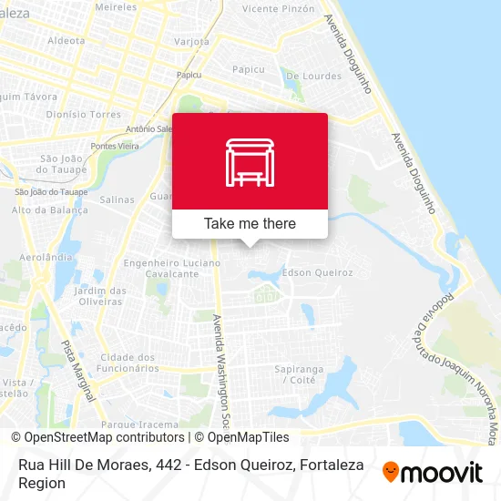 Rua Hill De Moraes, 442 - Edson Queiroz map
