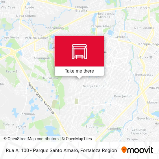 Rua A, 100 - Parque Santo Amaro map