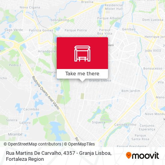 Rua Martins De Carvalho, 4357 - Granja Lisboa map