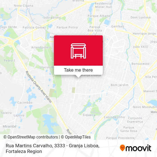 Rua Martins Carvalho, 3333 - Granja Lisboa map