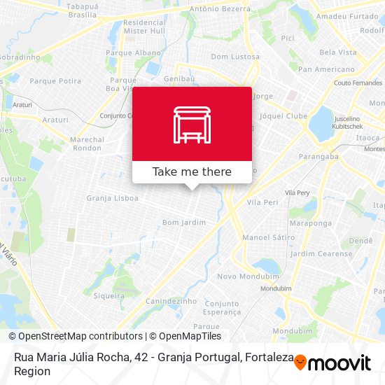 Rua Maria Júlia Rocha, 42 - Granja Portugal map