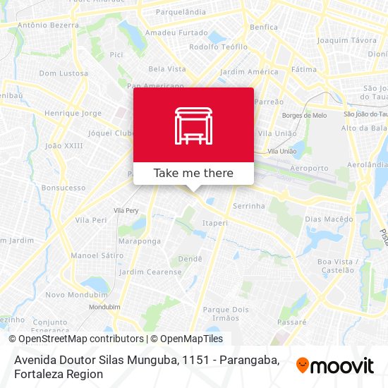 Mapa Avenida Doutor Silas Munguba, 1151 - Parangaba