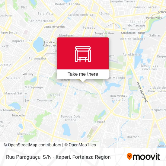 Rua Paraguaçu, S/N - Itaperi map