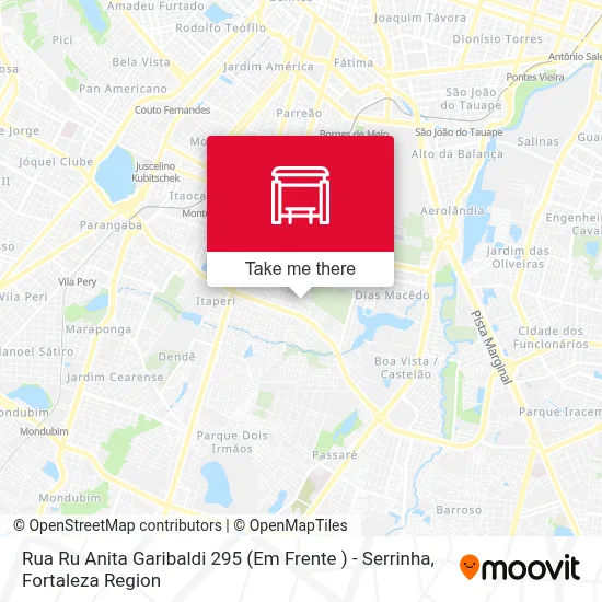 Rua Ru  Anita Garibaldi 295 (Em Frente ) - Serrinha map