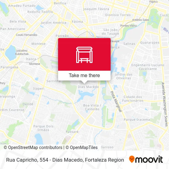 Rua Capricho, 554 - Dias Macedo map