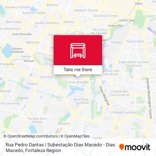 Mapa Rua Pedro Dantas | Subestação Dias Macedo - Dias Macedo
