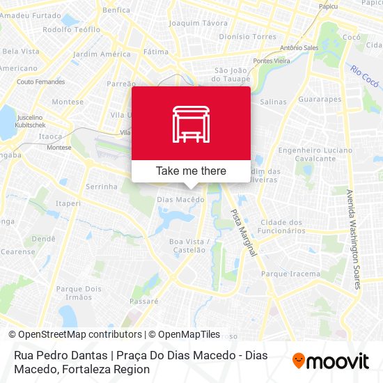 Mapa Rua Pedro Dantas | Praça Do Dias Macedo - Dias Macedo