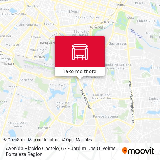 Avenida Plácido Castelo, 67 - Jardim Das Oliveiras map