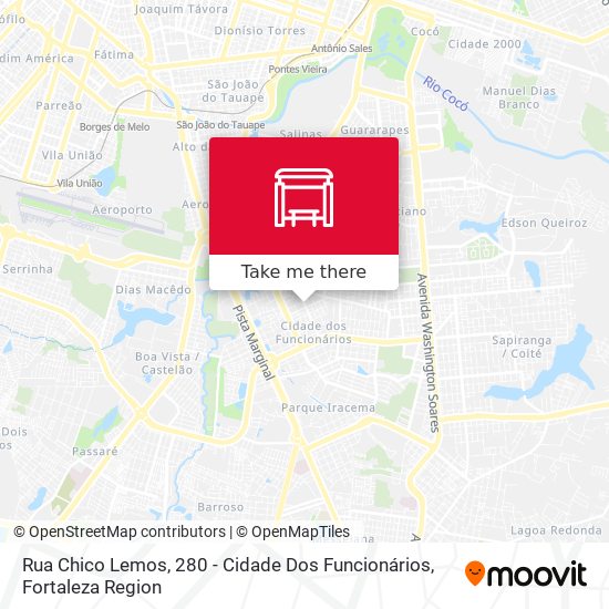 Rua Chico Lemos, 280 - Cidade Dos Funcionários map