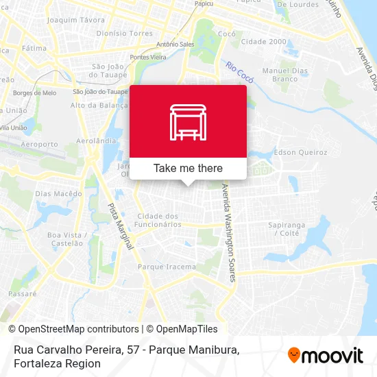Rua Carvalho Pereira, 57 - Parque Manibura map