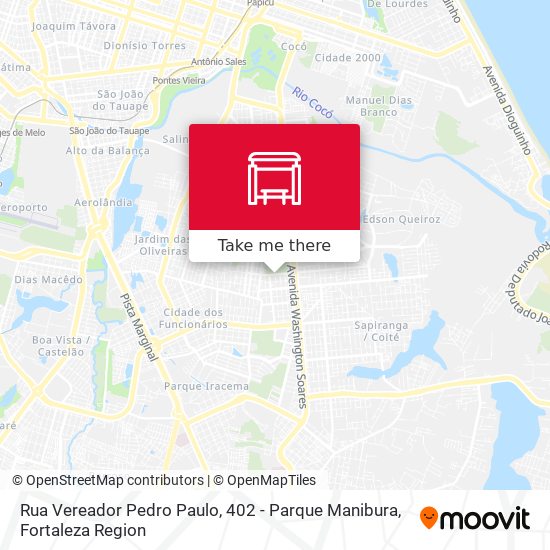 Rua Vereador Pedro Paulo, 402 - Parque Manibura map