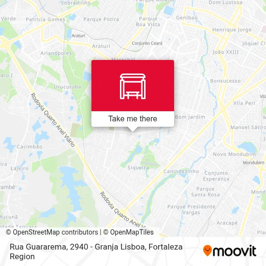 Rua Guararema, 2940 - Granja Lisboa map