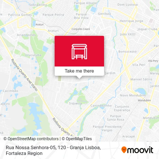 Rua Nossa Senhora-05, 120 - Granja Lisboa map