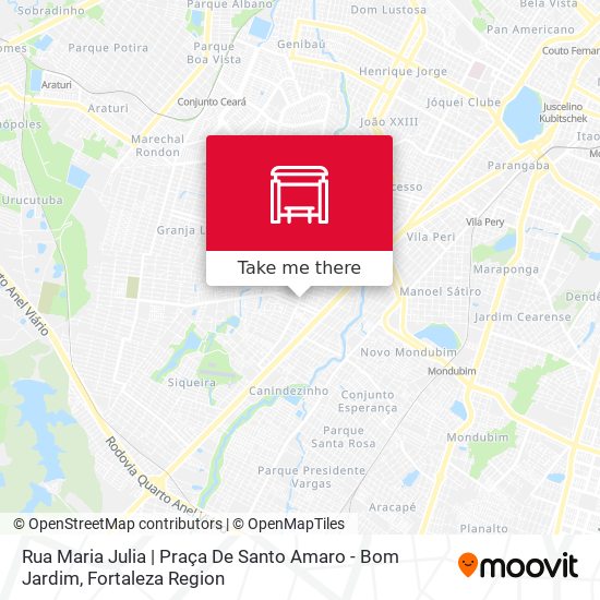 Rua Maria Julia | Praça De Santo Amaro - Bom Jardim map