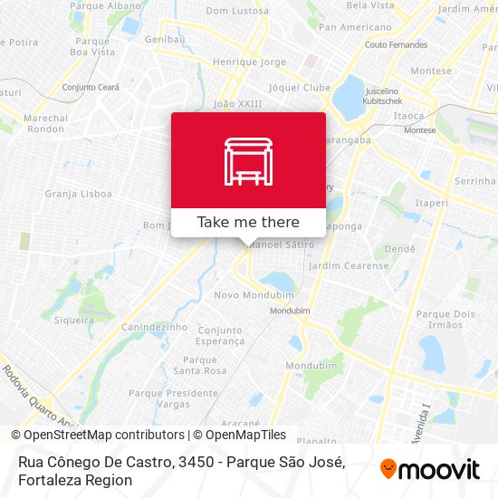 Rua Cônego De Castro, 3450 - Parque São José map