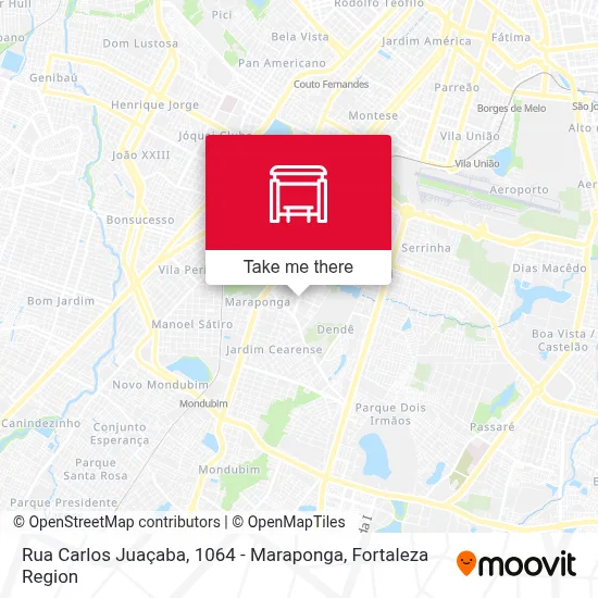Rua Carlos Juaçaba, 1064 - Maraponga map
