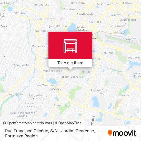 Rua Francisco Glicério, S / N - Jardim Cearense map