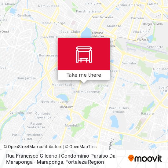 Rua Francisco Gilcério | Condomínio Paraíso Da Maraponga - Maraponga map