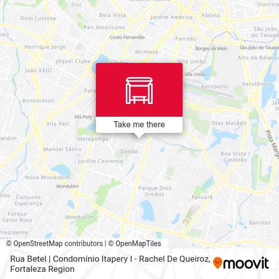 Rua Betel | Condomínio Itapery I - Rachel De Queiroz map