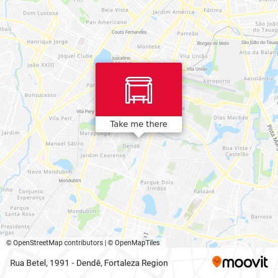 Rua Betel, 1991 - Dendê map