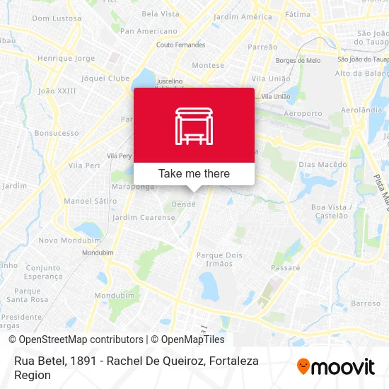 Rua Betel, 1891 - Rachel De Queiroz map