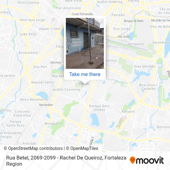 Rua Betel, 2069-2099 - Rachel De Queiroz map