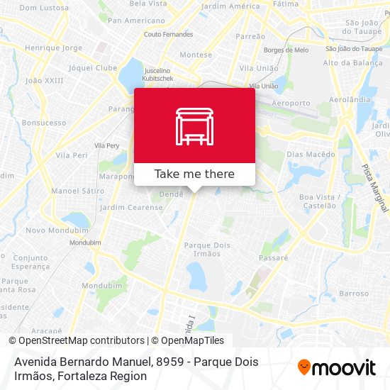 Avenida Bernardo Manuel, 8959 - Parque Dois Irmãos map