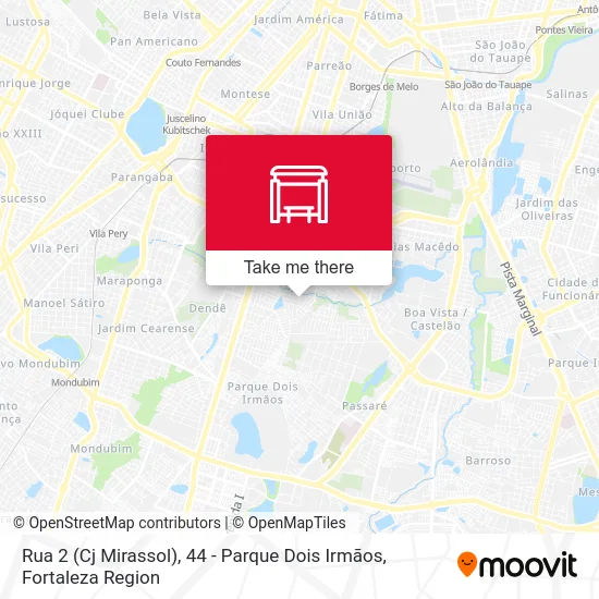 Rua 2 (Cj Mirassol), 44 - Parque Dois Irmãos map