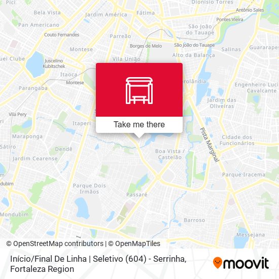 Início / Final De Linha | Seletivo (604) - Serrinha map