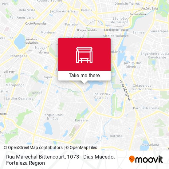 Rua Marechal Bittencourt, 1073 - Dias Macedo map
