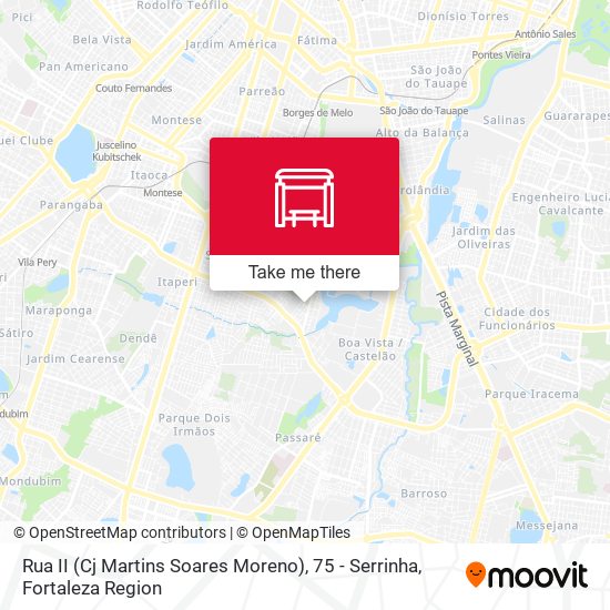 Rua II (Cj Martins Soares Moreno), 75 - Serrinha map