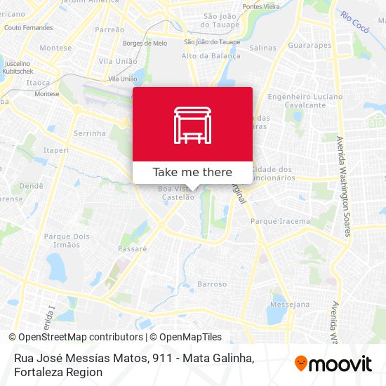 Rua José Messías Matos, 911 - Mata Galinha map