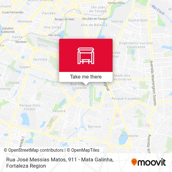 Rua José Messías Matos, 911 - Mata Galinha map