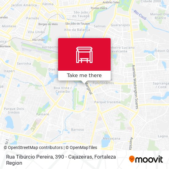 Mapa Rua Tibúrcio Pereira, 390 - Cajazeiras