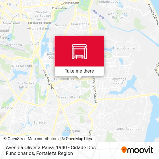 Avenida Oliveira Paiva, 1940 - Cidade Dos Funcionários map