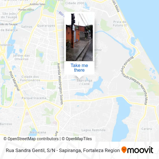 Rua Sandra Gentil, S / N - Sapiranga map