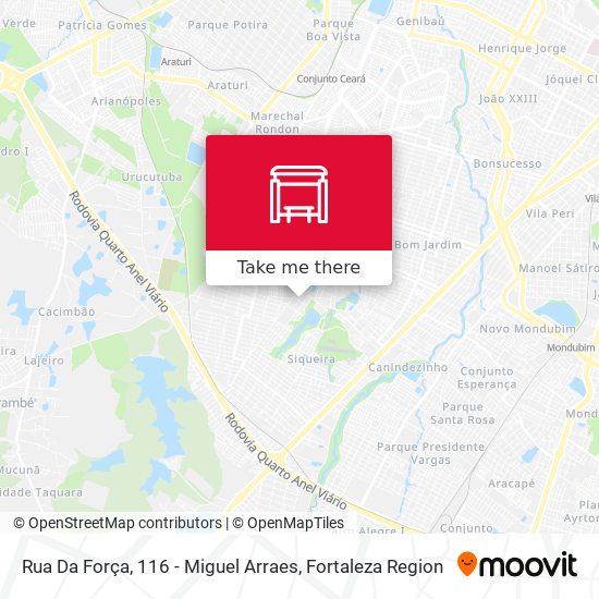 Rua Da Força, 116 - Miguel Arraes map