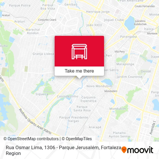 Rua Osmar Lima, 1306 - Parque Jerusalém map